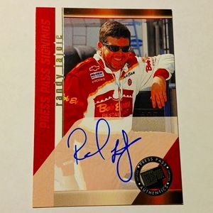 Randy Lajoie, Autograph Nascar Press Pass #eshopchicago Racing Auto Authentic